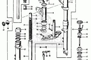 Piastra superiore Kawasaki 500 H1 44039040