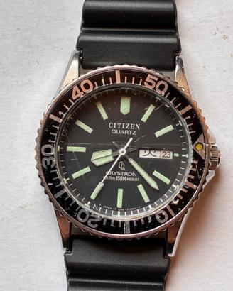 Citizen Crystron Diver Watch 150M Quartz 40 mm