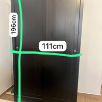 Armadio IKEA HEMNES nero-marrone ante scorrevoli