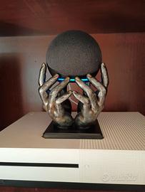 Decorazione  per Alexa dot 5..mani metal