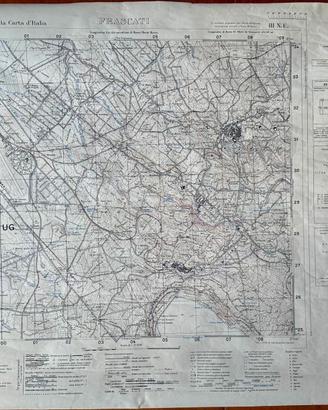 IGM- Carta topografica d’Italia – Foglio “Frascati