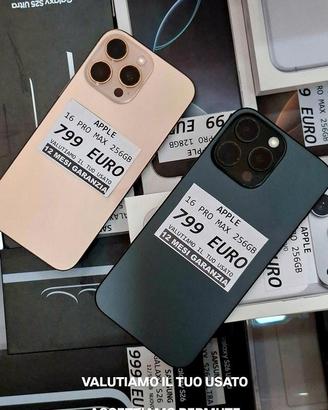 IPHONE 16 PRO MAX 256GB titanio nero e SABBIA