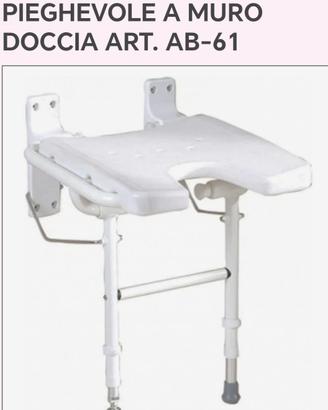Sedile pieghevole a muro per doccia