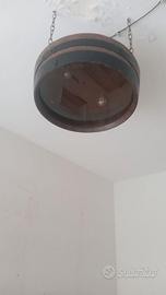 Lampadario a forma di botte per locali ecc