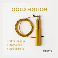 Corda da salto professionale dorata