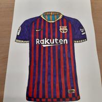 Disegno maglietta bel Barcellona