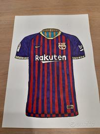 Disegno maglietta bel Barcellona