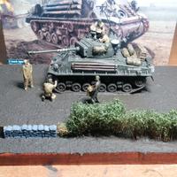 Diorama 1:35 carro armato USA M4A3E8 Sherman FURY