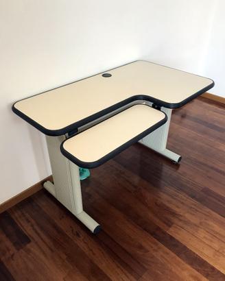Scrivania ufficio 120x70 con ripiano tastiera