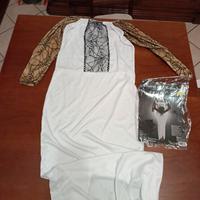vestito carnevale da sposa cadavere taglia unica