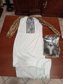 vestito carnevale da sposa cadavere taglia unica