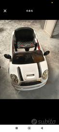 mini Cooper bianca con radiocomando batteria 12 v