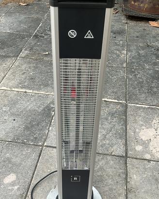 Stufa elettrica al carbonio da esterno.