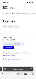 Licenza originale Ableton live 12 suite
