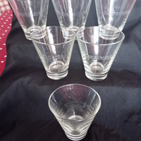 6 bicchieri Campari ovali