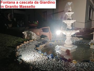 Fontana a cascata da Giardino in Granito Massello