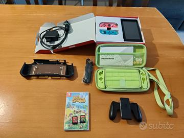 Nintendo Switch V2 + 3 giochi + accessori 