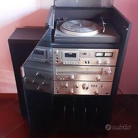 Stereo HIFI Telefunken con mobiletto anni '80