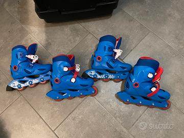 2 paia di pattini per bambini