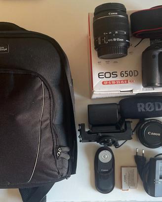 Canon EOS 650D Kit Professionale + Accessori Video