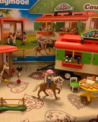 Playmobil Country 70510 Ranch Pony con Roulotte
