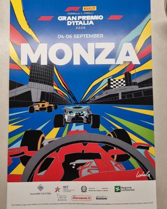 Manifesto ufficiale del Gran Premio d'Italia F1