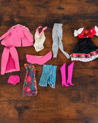 Lotto 10 Capi Abbigliamento Barbie Vintage