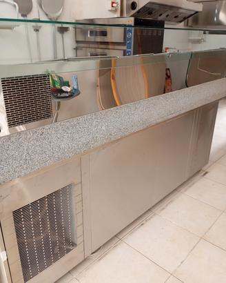 banco pizza refrigerato