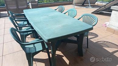 Set tavolo con 6 sedie