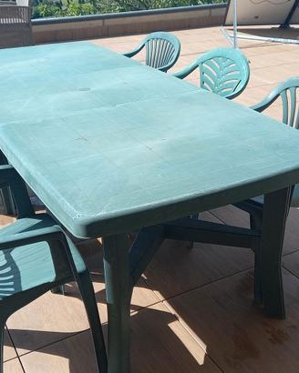 Set tavolo con 6 sedie