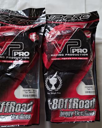 4x Gomme Auto a scoppio set 1/8 Buggy VP-Pro 
