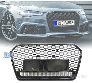 GRIGLIA PER AUDI A6 16- LOOK RS6 II NERO