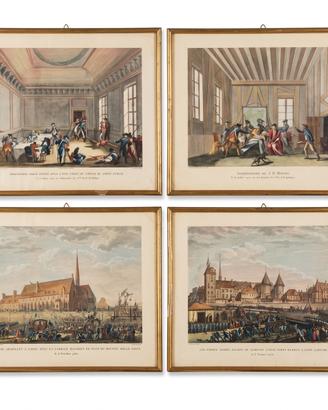 Set 4 quadri Rivoluzione Francese