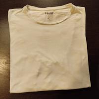 t-shirt basic bianca OVS manica lunga 