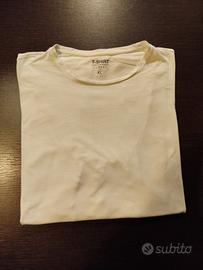 t-shirt basic bianca OVS manica lunga 