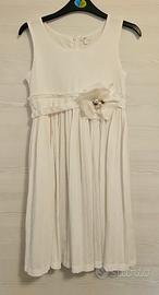 Abito elegante panna Miss Grant con fiore e perle