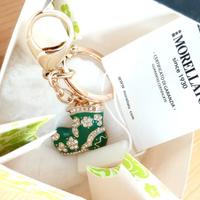 ✨ Portachiavi Morellato Stivaletto Verde e Stras
