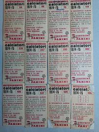 Figurine Calciatori Panini 1974/75 di recupero.