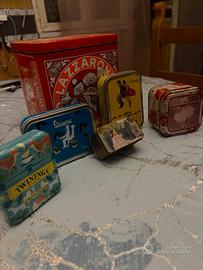 scatole di latta vintage per collezionisti