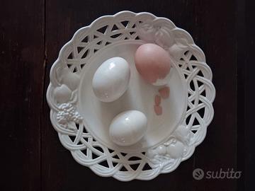Piatto vintage Este Ceramiche, uova sode, design