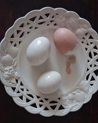 Piatto vintage Este Ceramiche, uova sode, design