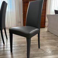 Sedie ecopelle grigio