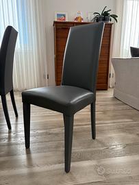 Sedie ecopelle grigio