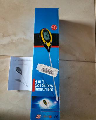 Tester Terreno 4 in 1 Digitale (pH, Umidità, Luce