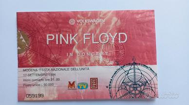 Biglietto concerto Pink floyd Modena 1994