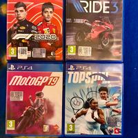 Giochi PS4 - topspin tennis - f1 - motogp - ride3