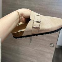 Birkenstock Boston Suede Beige 38 Nuove
