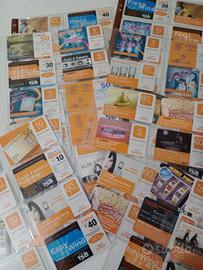 Schede ricarica telefonica Wind usate