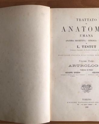 Trattato di Anatomia Umana 1899 - L. Testut