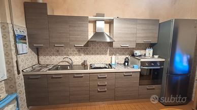 Cucina moderna grigia.